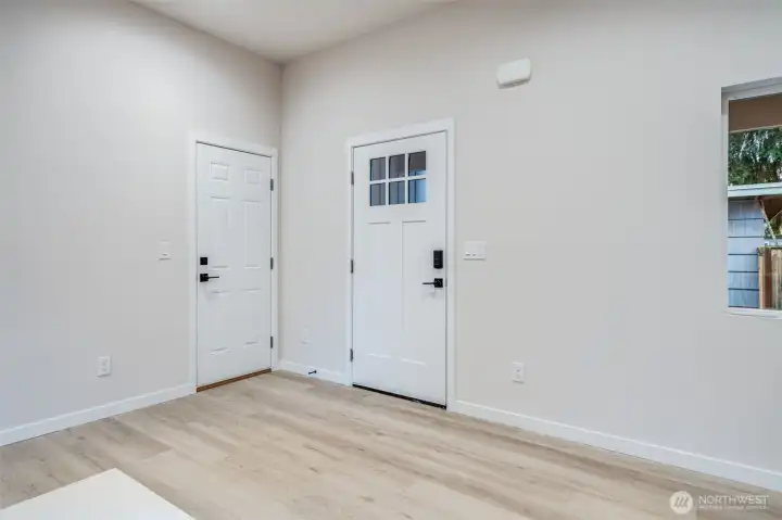 Entryway + Garage Entrance