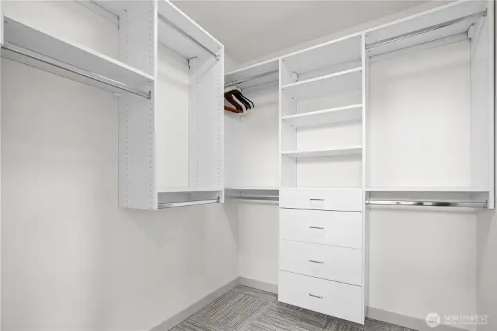 Primary walk-in closet
