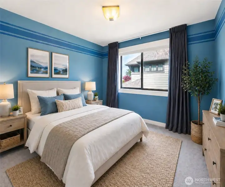 Bedroom 3. Virtually staged