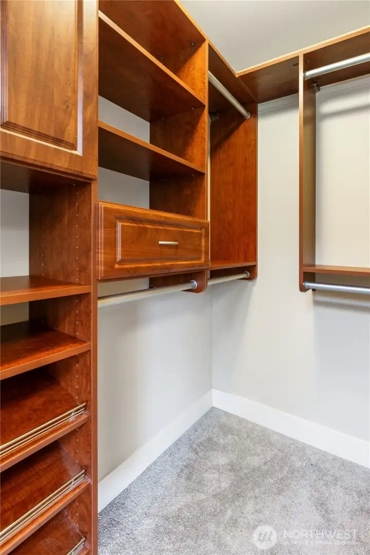 Primary closet second walk-in closet