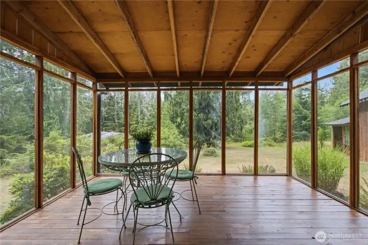 Back porch sunroom Back porch sunroom