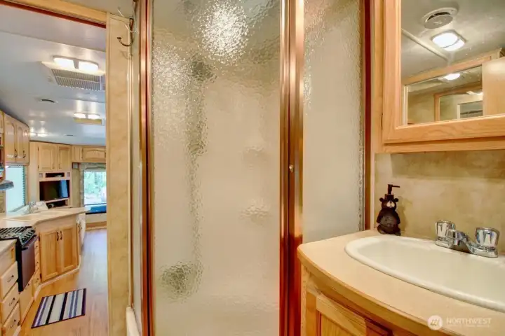 Bathroom with storage