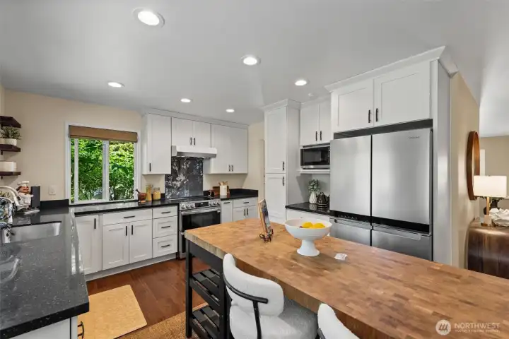 Beautifully remodeled kitchen with many upgrades