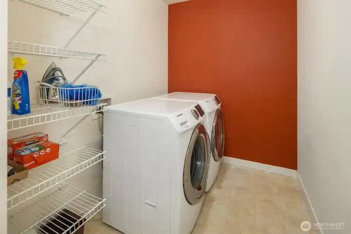 Upstairs Laundry Room w/ room for storage Upstairs Laundry Room w/ room for storage