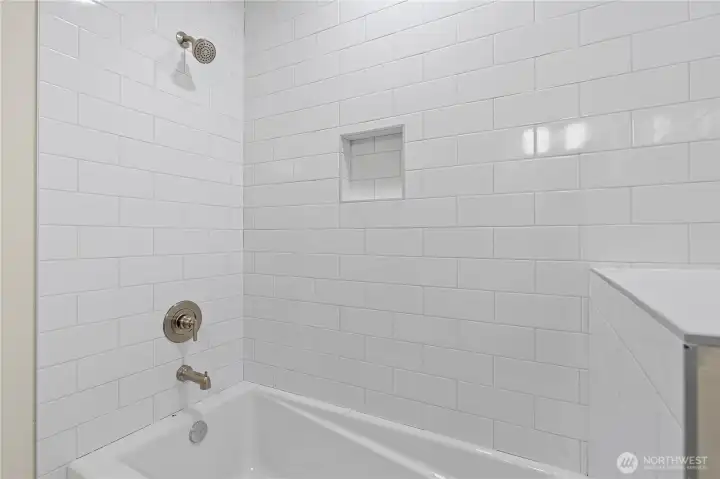 Full bath on main level.