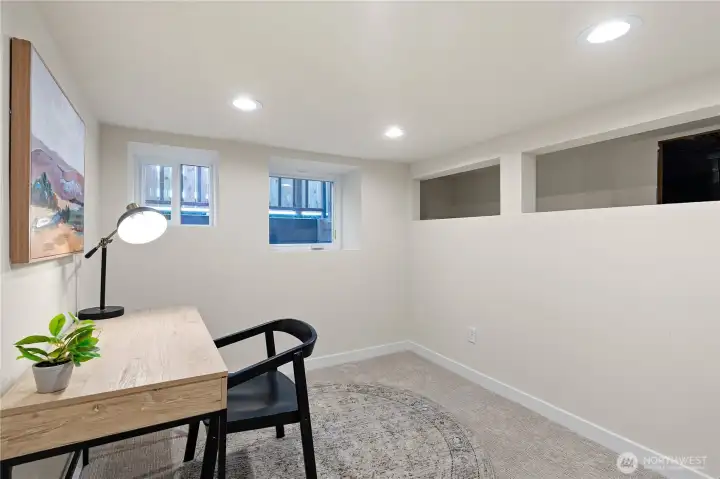 Bedroom on lower level.