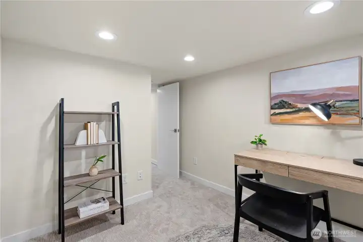 Bedroom on lower level.
