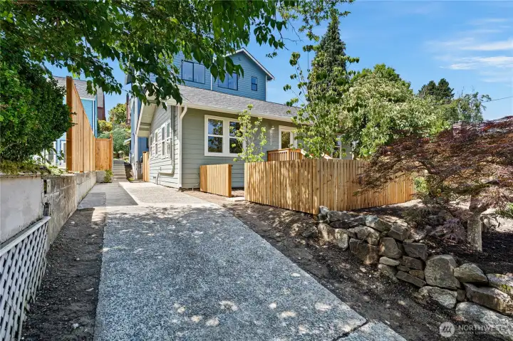 Two off-street parking spots.