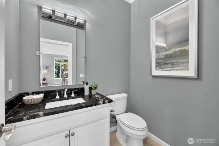Main Floor luxurious Powder Room. Main Floor luxurious Powder Room.