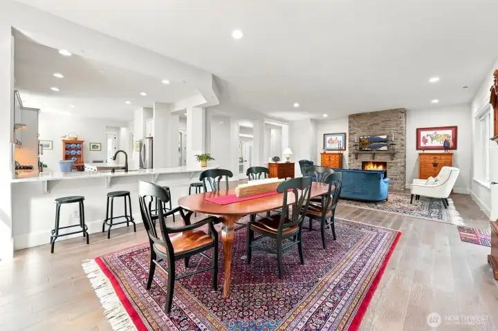 This home lives so well, with open space living, a gas fireplace for cozy winters and AC for cool summers!
