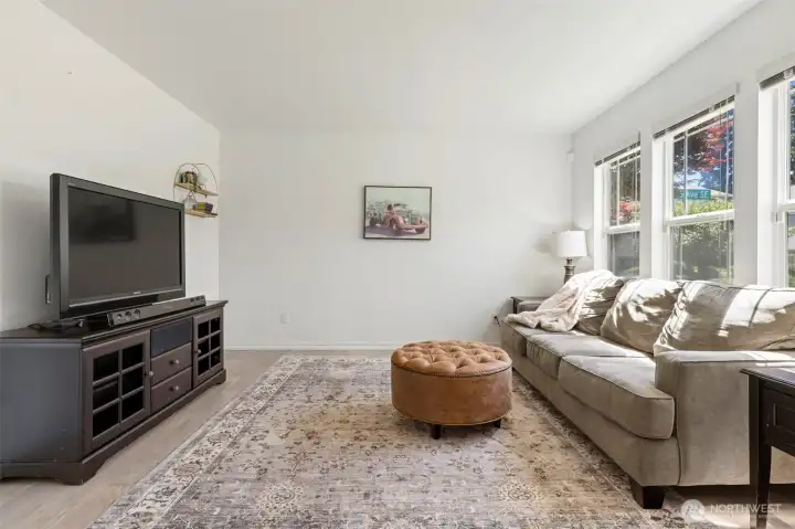 Living room off of the front entry