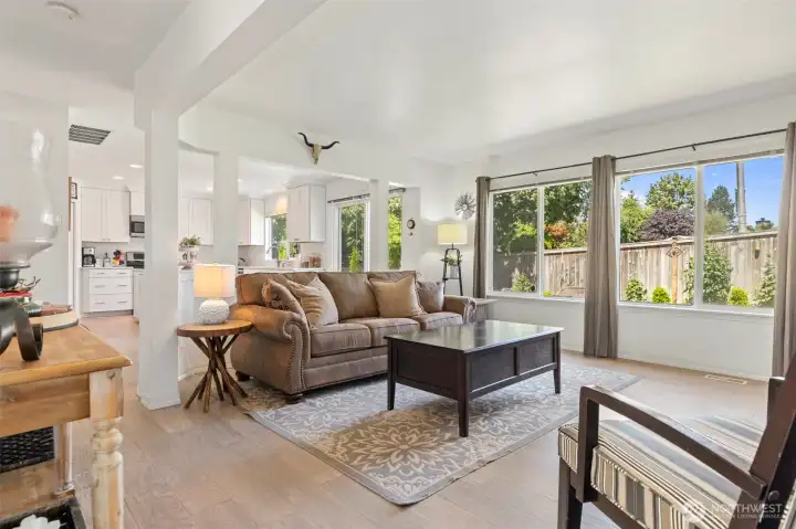 Family room/dining nook and Kitchen