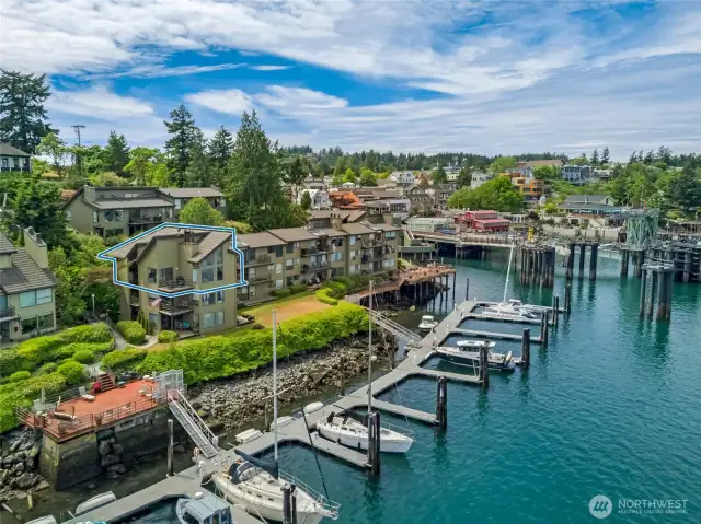 Great view of the location of this lovely condo.