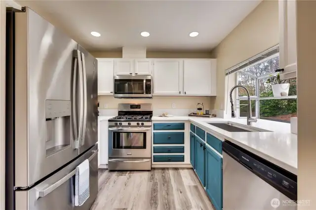 Roomy and open kitchen