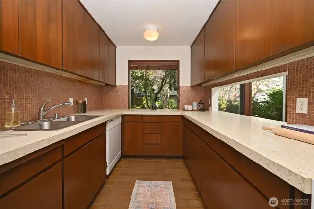 Ample counter space for meal preparation and entertaining.