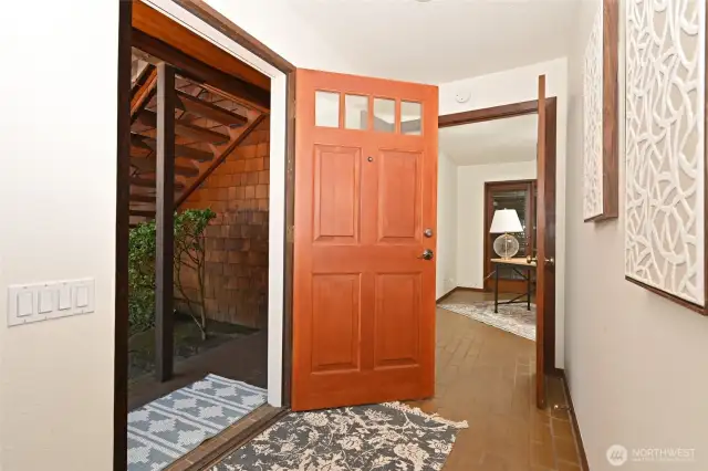 Entry welcomes you, providing an open feel as you step inside.