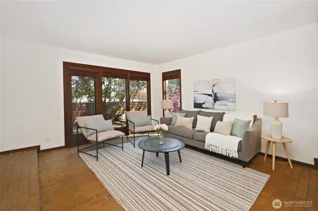 Perfectly designed for entertaining or relaxing, the living room offers a great space for both.