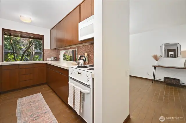 Plenty of cabinets and storage make it easy to keep everything organized.
