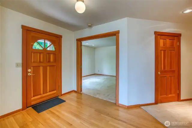 Large foyer and looking into the 3rd bedroom that could be a guest or office space too!