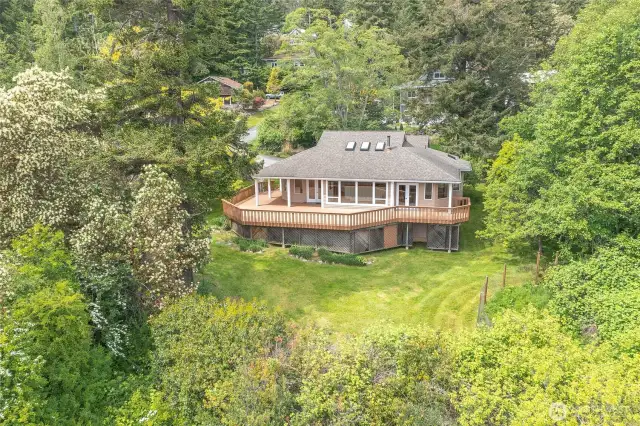 Plenty of privacy is created around the home with mature landscaping.