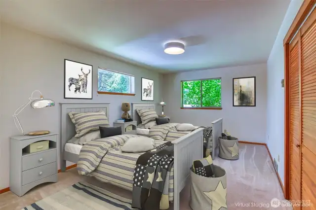 Second bedroom virtual staging.
