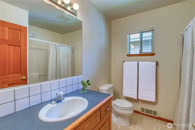 The second full bathroom.