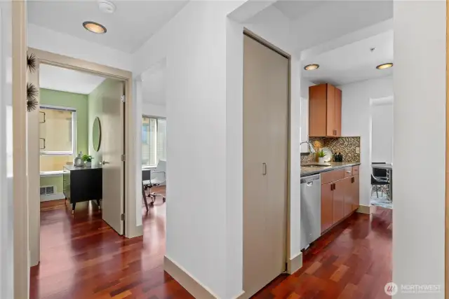 Entry hallway creates a smooth flow and a great first impression.