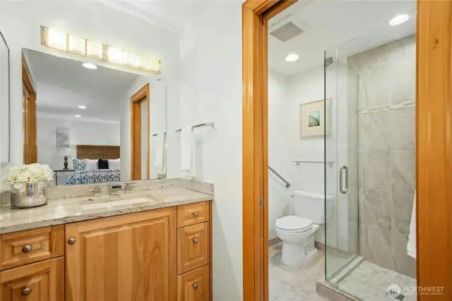 Updated Primary Bath with Heated Floors