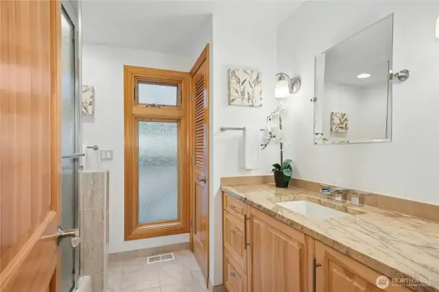 Updated second bathroom upstairs.