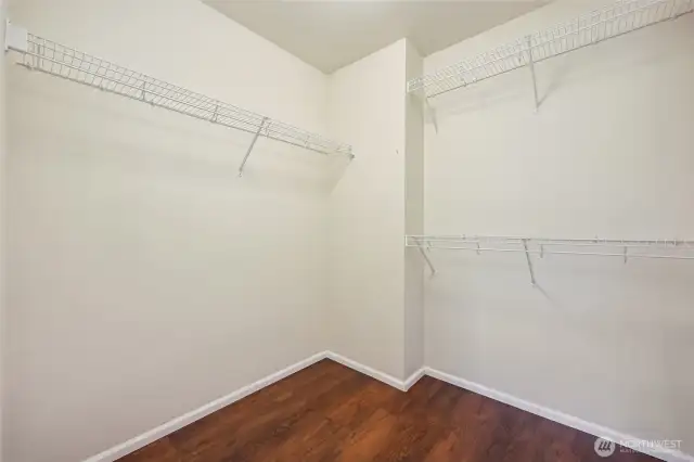 Nice size primary closet
