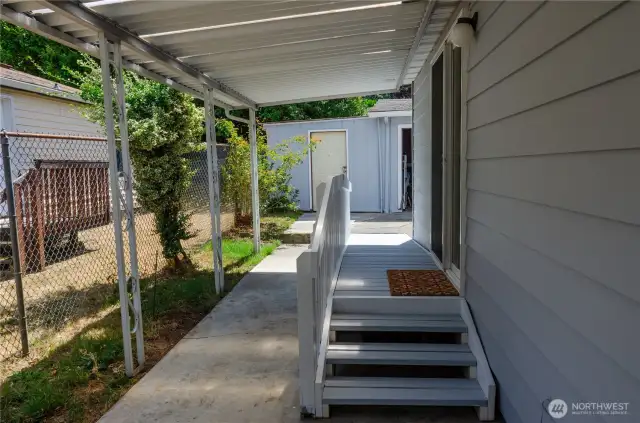 Back entry leads out to patio area.