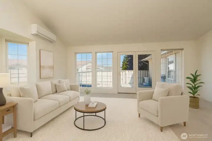 Virtually Staged Great Room