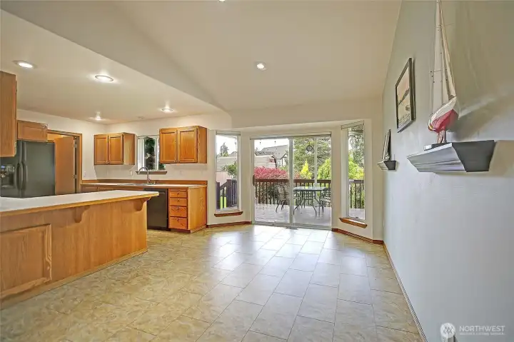 Open Dining Area Flows to Outdoors~