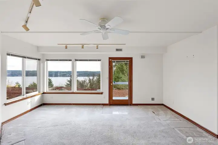 Another lower level room with outdoor access.