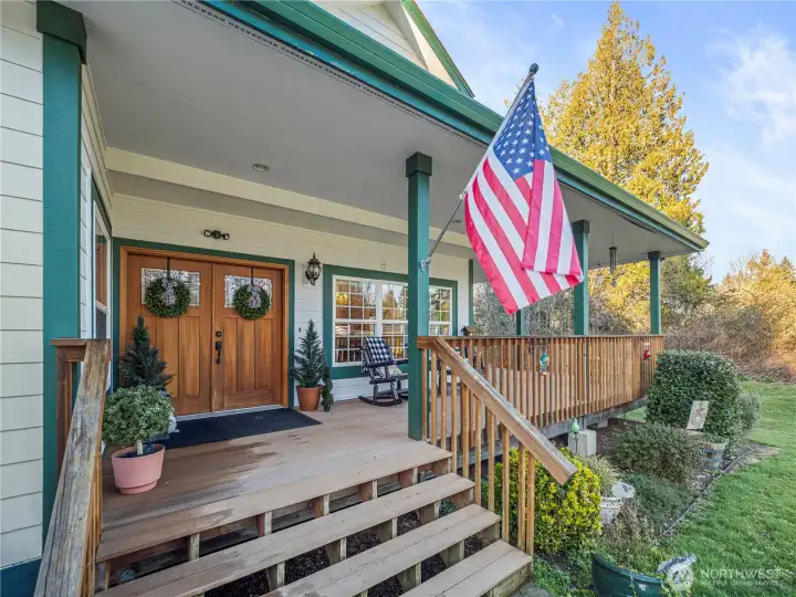 Wrap-Around Trex porch.