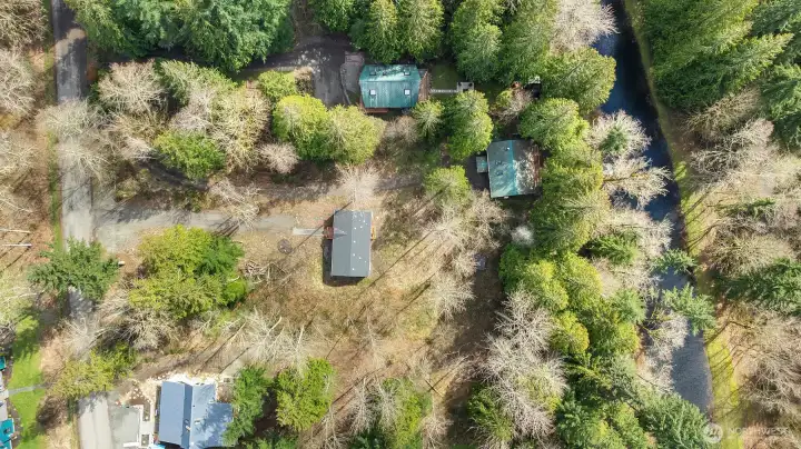 Private setting with ample space on a 0.58-acre lot