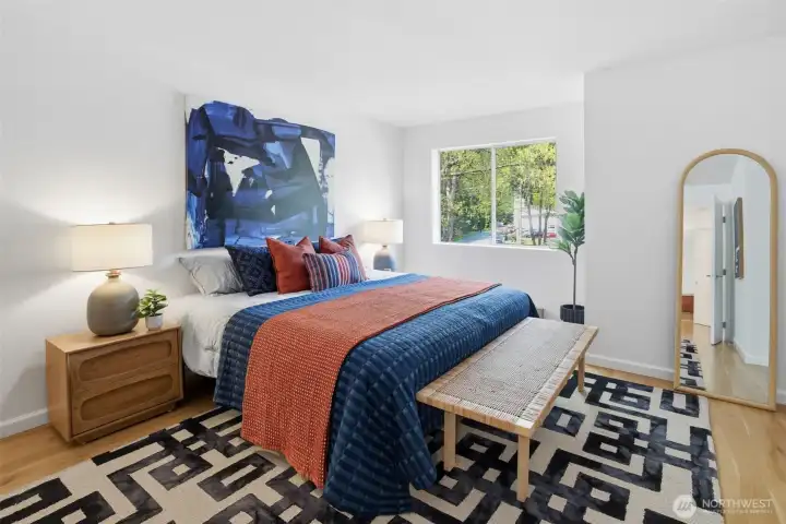 Primary Bedroom - room for a King Bed!