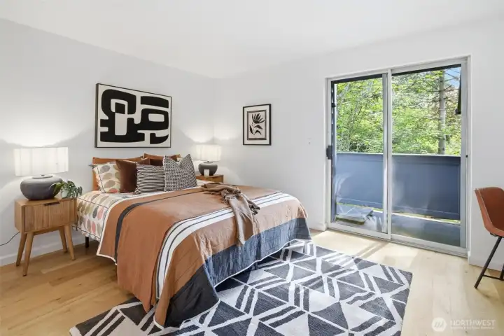 2nd Bedroom with deck