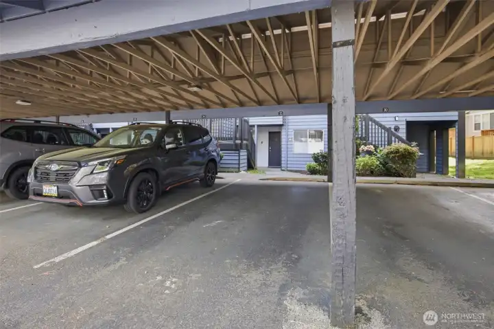 Deeded covered parking plus additonal space
