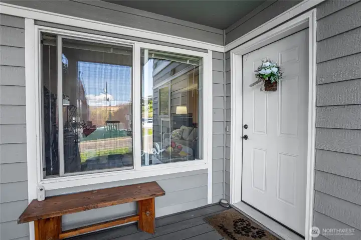 Front entry with covered porch