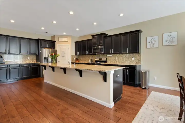 Plenty of cabinet space and counter space to prep your meals.