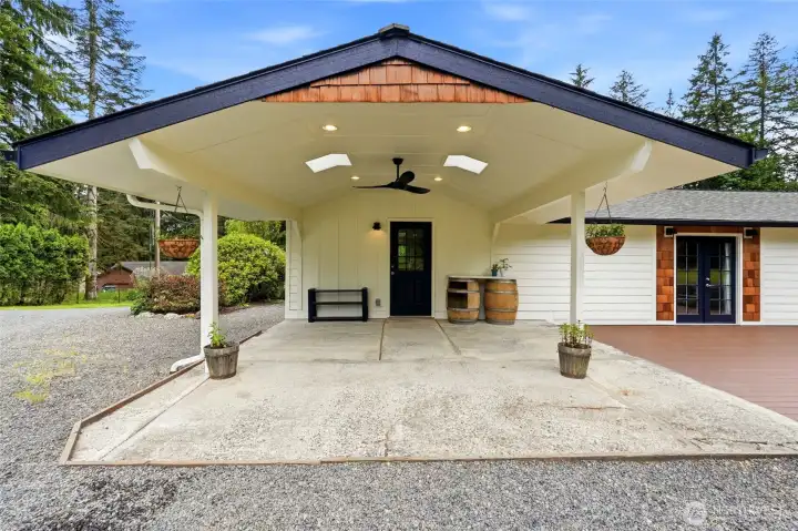 Covered patio