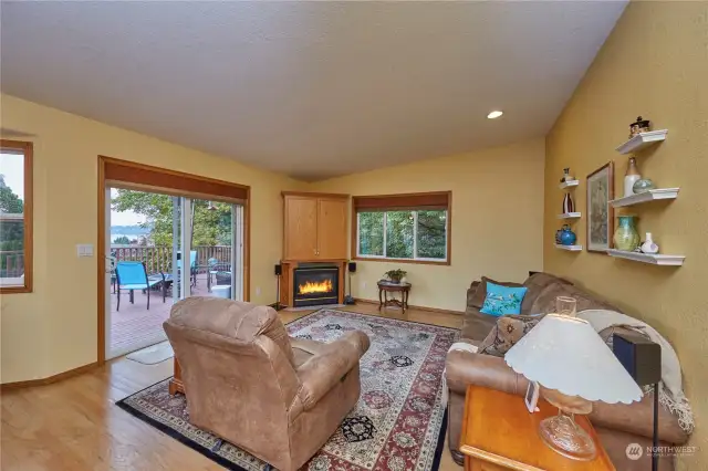 Open Concept Family Room W/Slider To Deck; Propane Fireplace For Those Chilly Nights