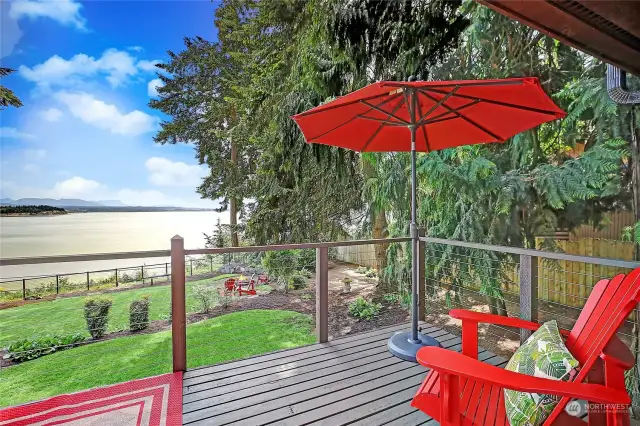 From the deck off the main living space of the home, to the private deck off the primary en'suite, views, privacy...peace and nature surround! Day into night...the views and feel of this waterfront home are magic.