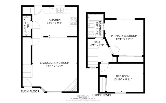 Floor Plan of Townhome