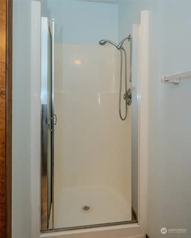 Shower in main bathroom