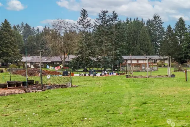 Community garden area