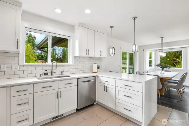 large window toward back yard