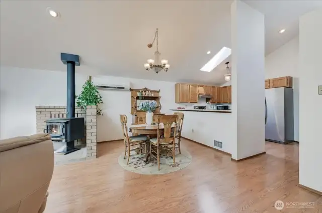 Mini Split and Fireplace available for heat