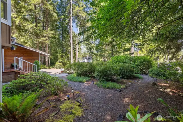 Backyard view of the trails and landscape.